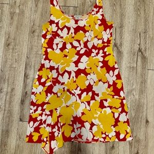 Ladies, sleeveless red/yellow/white size, extra large, sundress,